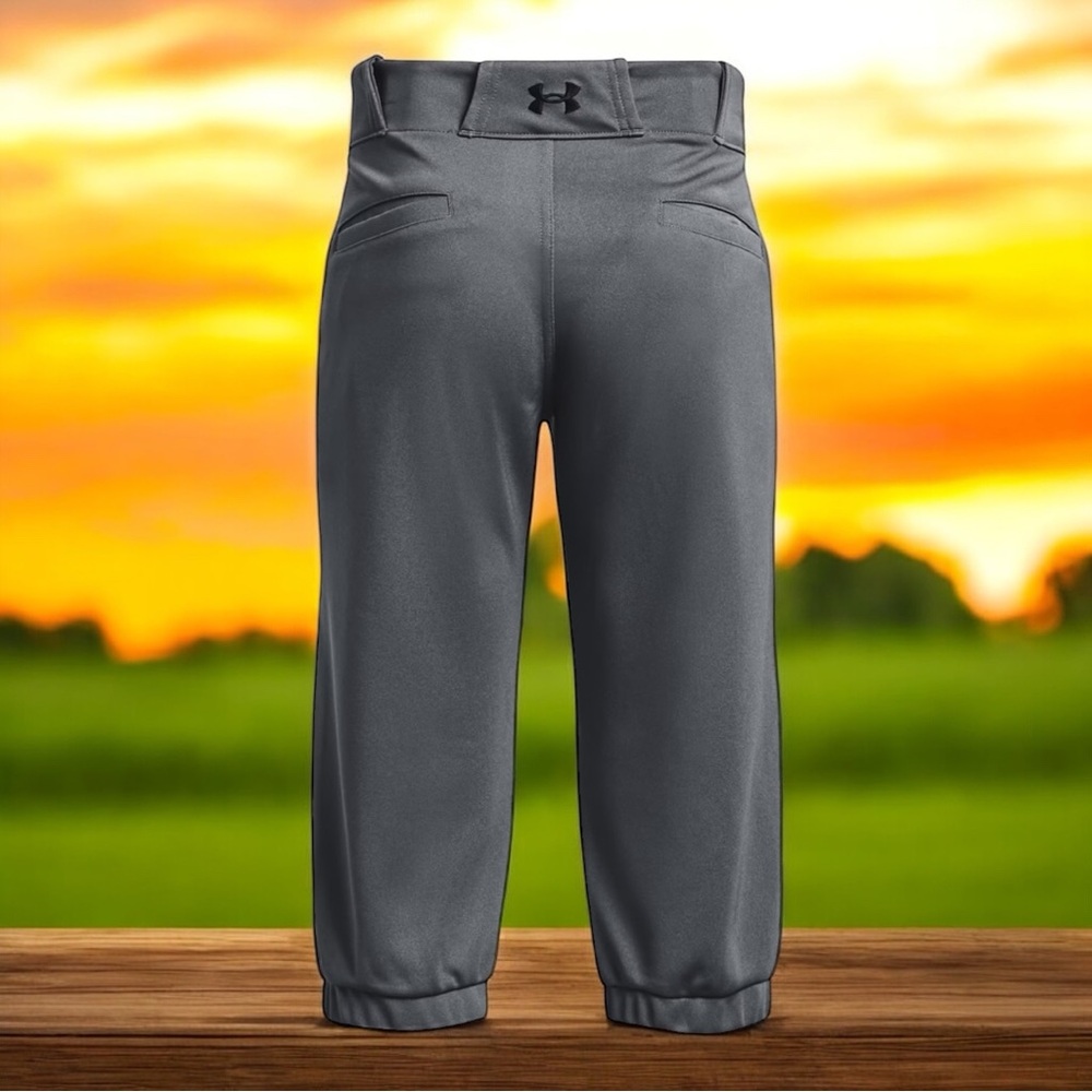 Under Armour Women's Vanish Fastpitch Softball Pants Grey/Black - YLG - Picture 7 of 11